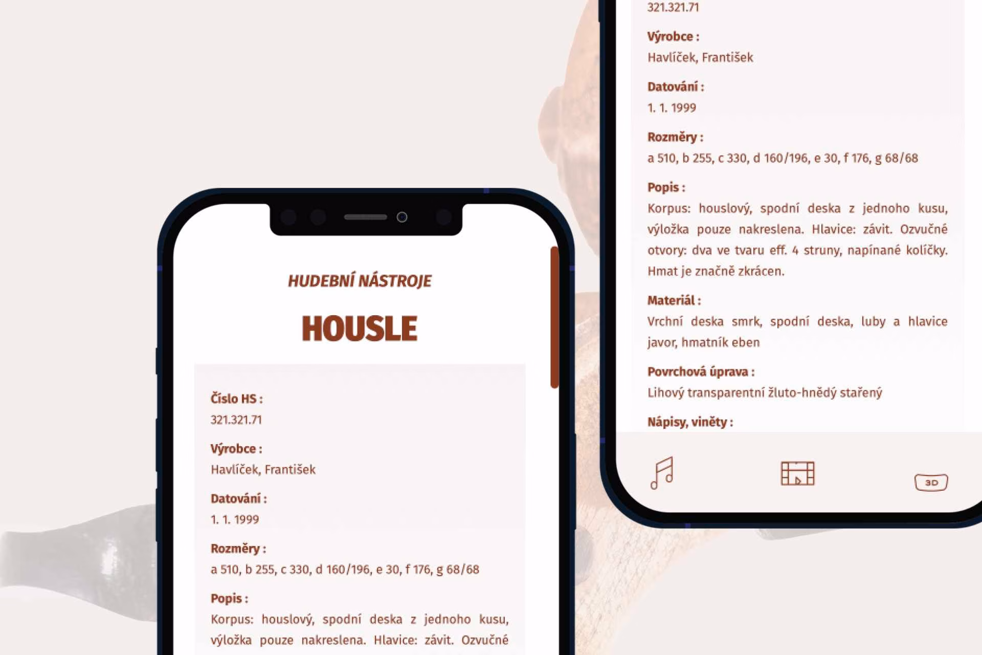 Procházka ve světě hudby — instalace a materiály